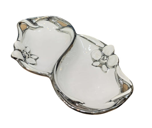 Royal Collection Twin Bowl Set – Elegant Floral Serving Bowls
