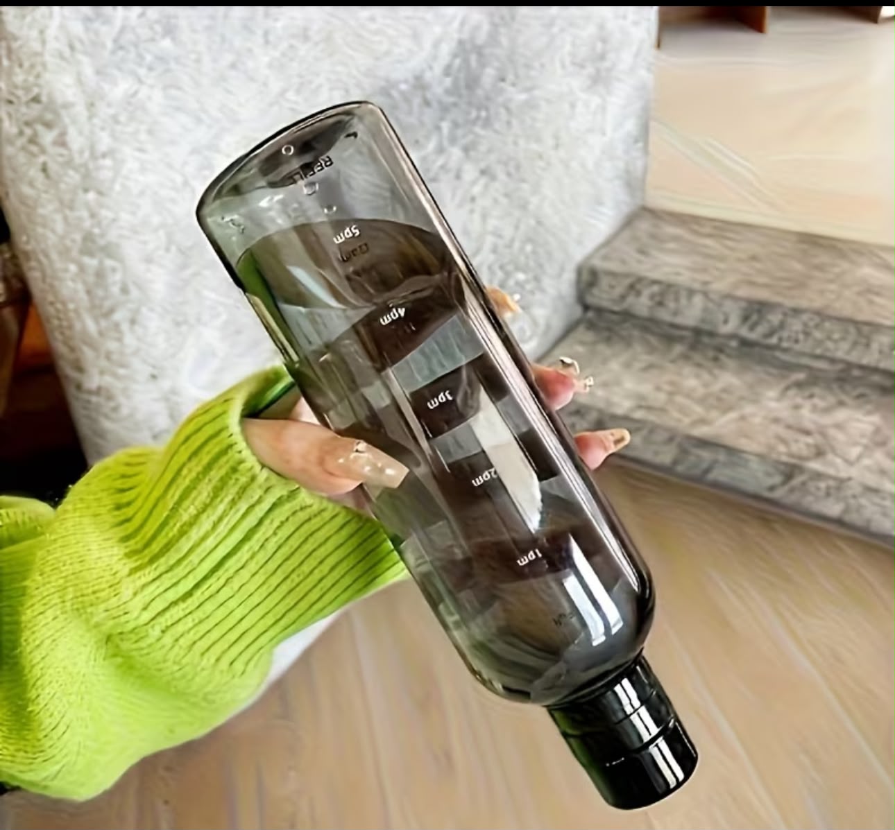 Premium Time Marked Water Bottle – 1000ml | BPA Free & Leak Proof