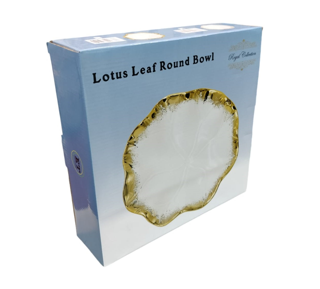 Lotus Leaf Round Bowl – Royal Collection | Gold & Silver Decorative Bowl