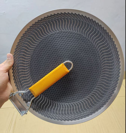 45 cm Honeycomb Tawa with Folding Handle – Large Non-Stick Griddle