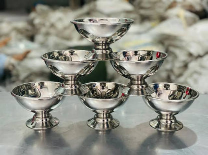 Stainless Steel Dessert Bowls – Pack of 6