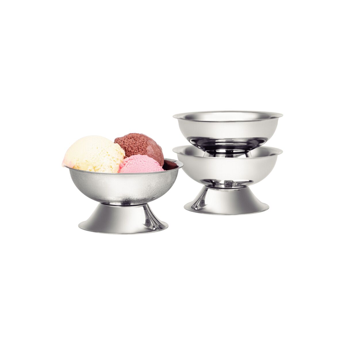 Stainless Steel Dessert Bowls – Pack of 6