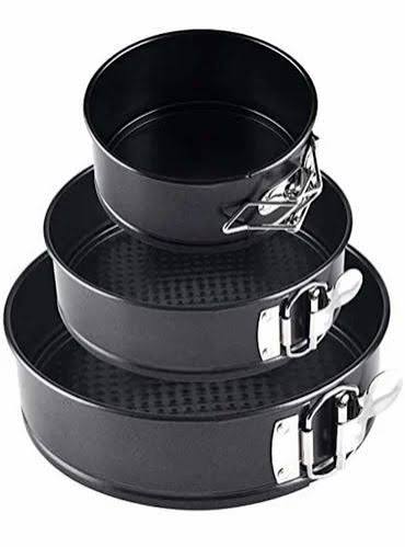 Non-Stick Springform Pan Set – 3 Sizes (7", 8", 9") | Removable Bottom Cake Tin