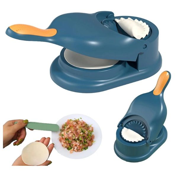 2-in-1 Dumpling Maker Press & Dough Cutter | Homemade Dumpling Mold Tool