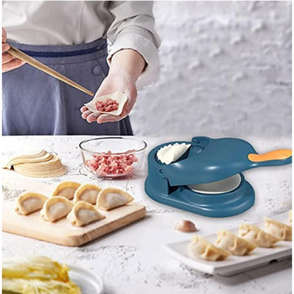 2-in-1 Dumpling Maker Press & Dough Cutter | Homemade Dumpling Mold Tool