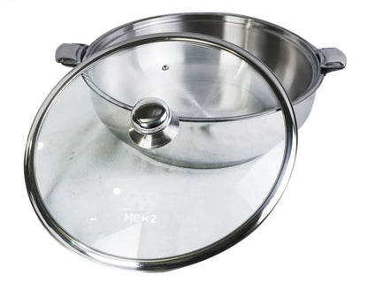 Alpha Stainless Steel HotPot with Glass Lid