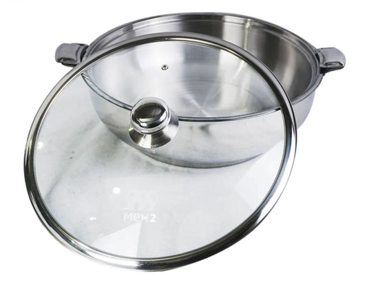 Alpha Stainless Steel HotPot with Glass Lid