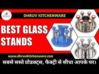 Modular Glass Drying Rack – 6-Slot Collapsible Drinkware Organizer
