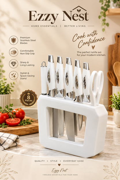 Premium Kitchen Knife Set with Stand