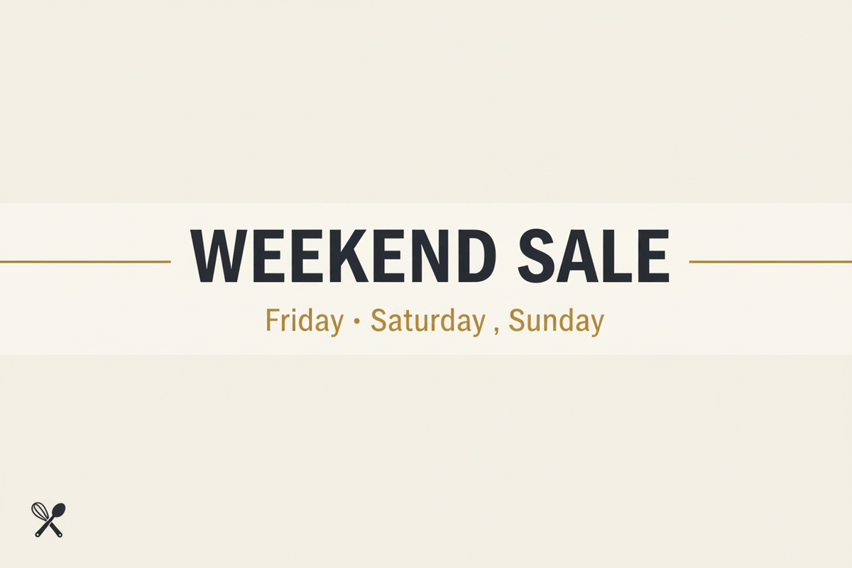 Weekend Sale Banner – Plain Background